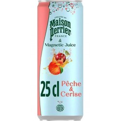 Perrier Magnetic Juice aux jus de Pêche & Cerise 25cl (pack de 4)