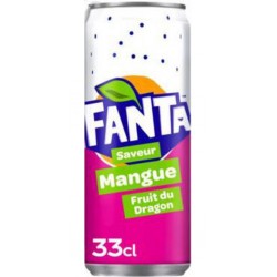 FANTA Mangue Fruit du Dragon 33cl (pack de 6)