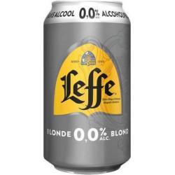 LEFFE Bière Blonde Sans Alcool 0,0% LEFFE (pack de 6 canettes de 33CL)