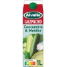 ALVALLE Gazpacho Concombre et Menthe la brique de 1L