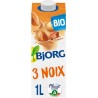 3 BJORG Boisson Végétale Lait 3 noix BJORG le brique de 1L