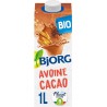 BJORG Boisson Végétale Lait d'avoine cacao la brique de 1L
