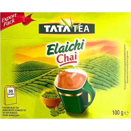 Tata Tea Thé Noir Indien Elaichi Chai Cardamome 100g