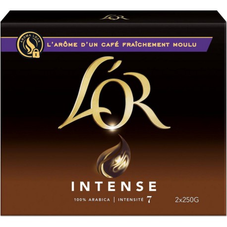 L'OR Café moulu intense 2x250g 500g