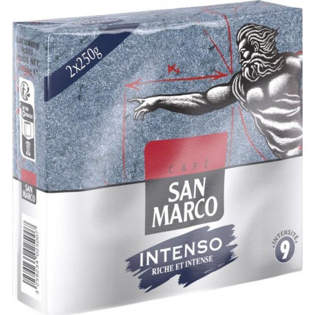 SAN MARCO Café moulu Intenso 2x250g 500g