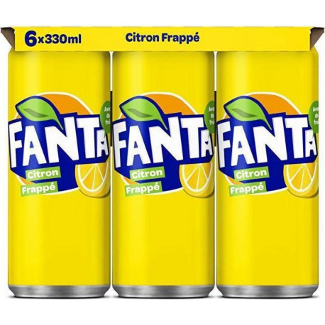 Fanta Citron 33cl (lot de 4 packs de 6 soit 24 canettes)