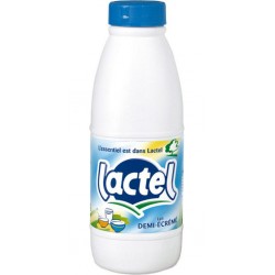 Lait Lactel Vitamine D demi-écrémé 1L (lot de 48)