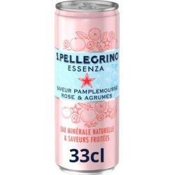 San Pellegrino ESSENZA PAMPLEMOUSSE ROSE 33cl (pack de 6)