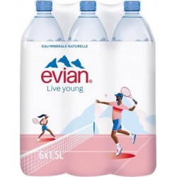 Evian 1,5L (lot de 2 packs...