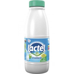Lait Lactel Vitamine D écrémé 1L (pack de 6)