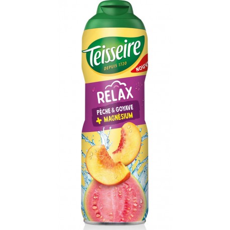 TEISSEIRE Sirop Relax Pêche et Goyave 60cL