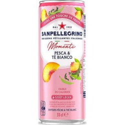 San Pellegrino thé blanc pêche 33cl (pack de 6)