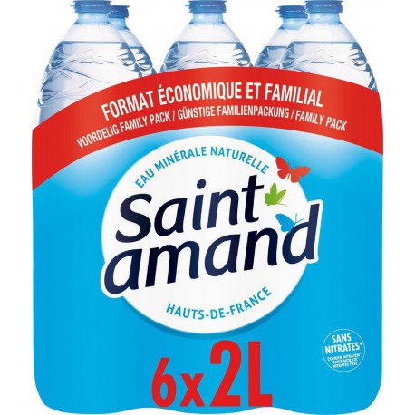Saint Amand St-Amand Eau minérale naturelle St Amand 2L (pack de 6)