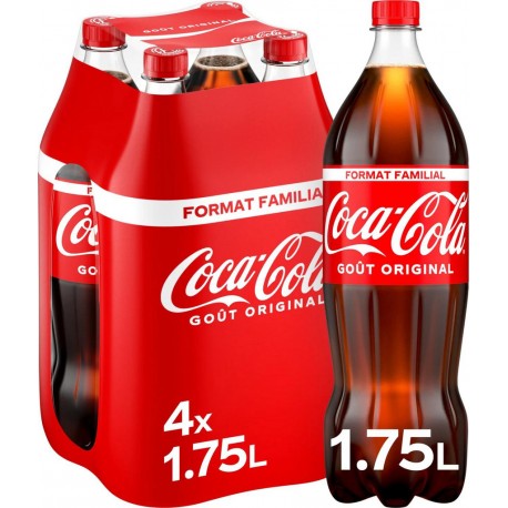 Coca-Cola Original PET 1,75L (pack de 4)