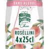 Perrier Eau Gazeuse Aromatisée Roséllini Sans Alcool 25cl (pack de 4)
