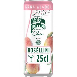 Perrier Eau Gazeuse Aromatisée Roséllini Sans Alcool 25cl (pack de 4)