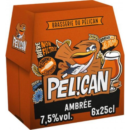 PELICAN Bière Ambrée Non Filtrée 7,5% PELICAN