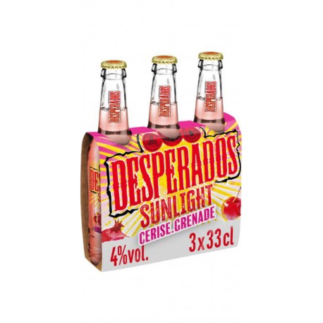 DESPERADOS Bière Aromatisée Cerise et Grenade Sunlight 4% DESPERADOS
