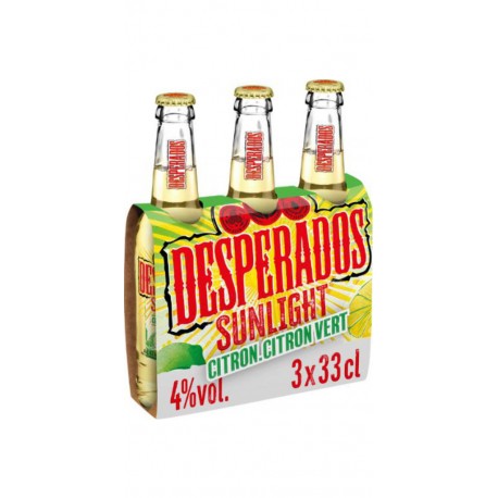 DESPERADOS Bière Aromatisée Citron et Citron Vert Sunlight 4% DESPERADOS