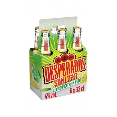 DESPERADOS Bière Aromatisée Citron et Citron Vert Sunlight 4% DESPERADOS