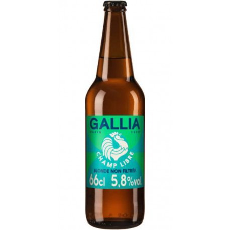 GALLIA Bière Blonde Non Filtrée Champ Libre 5,8% GALLIA