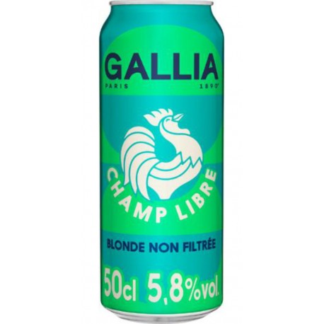 GALLIA Bière Blonde Non Filtrée Champ Libre 5,8% GALLIA
