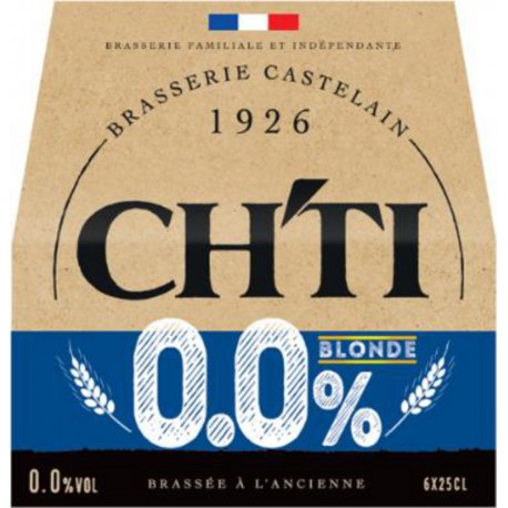 CH'TI Bière Blonde Brassée à l'ancienne Sans Alcool 0,0% CH' TIL