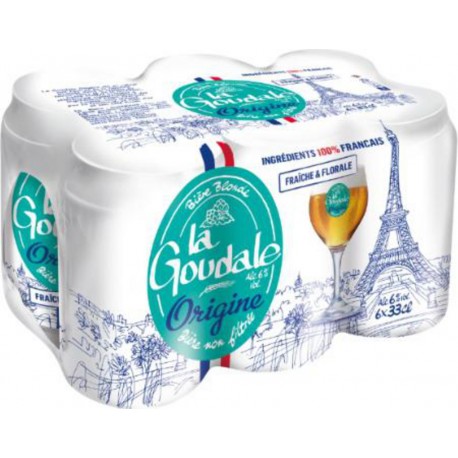 LA GOUDALE Bière Blonde Origine 6% LA GOUDALE