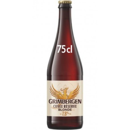 GRIMBERGEN Bière Blonde 7,8% Cuvée Réserve GRIMBERGEN