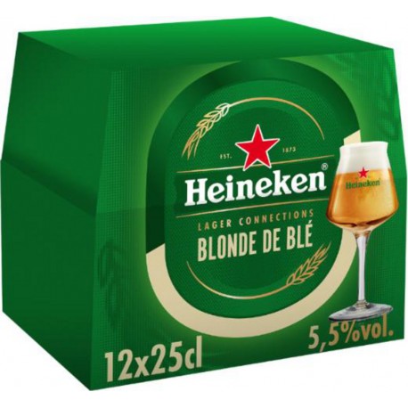 HEINEKEN Bière Blonde de Blé Lager Connections 5,5% HEINEKEN