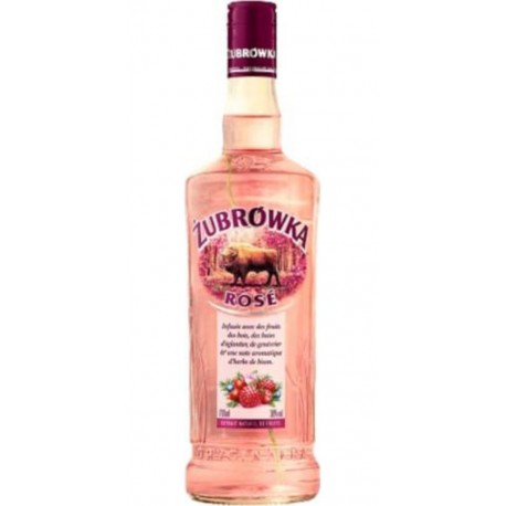 ZUBROWKA Vodka rosé extrait naturel de fruitL