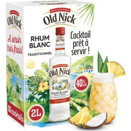 OLD NICK Rhum Traditionnel des Antilles Françaises 40%L