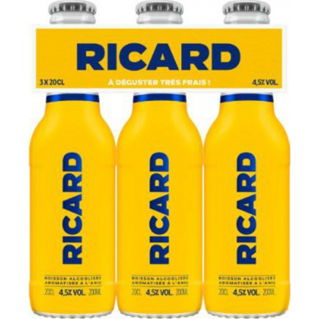 RICARD Boisson Alcoolisée Aromatisée à l'Anis 4,5% RICARD