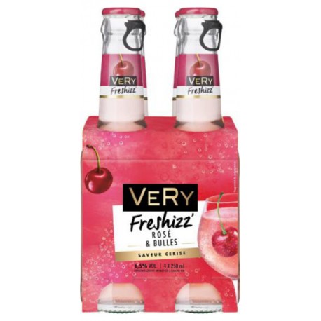 VERY Boisson Pétillante à Base de Vin Blanc Saveur Cerise Freshizz' 6,5% VERY