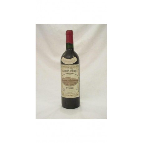 Fronsac Château La Croix-laroque Cuvée Prestige Rouge 1996 Bordeaux