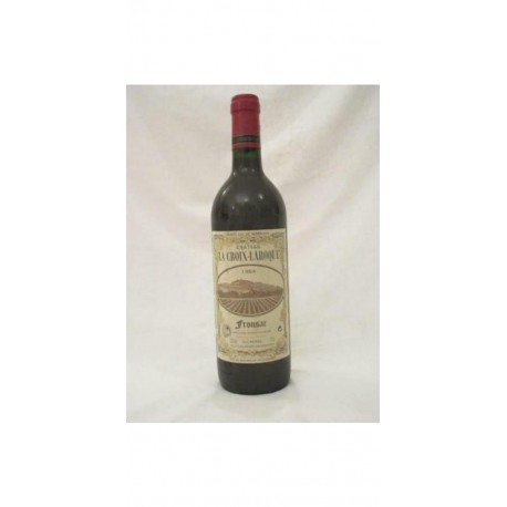 Fronsac Château La Croix-laroque Rouge 1994 Bordeaux