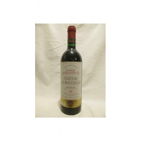 Fronsac Château La Rousselle Rouge 1986 Bordeaux