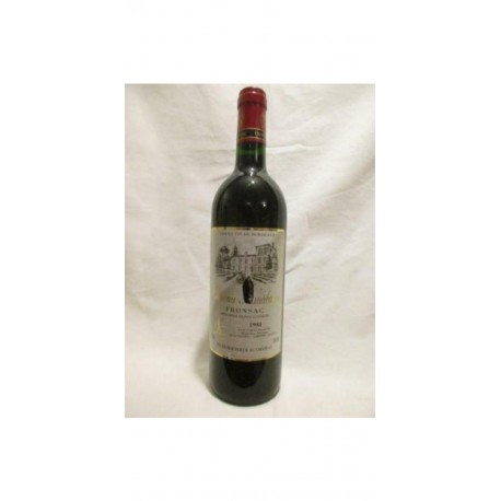 Fronsac Château Barrabaque (étiquette Abîmée) Rouge 1998 Bordeaux
