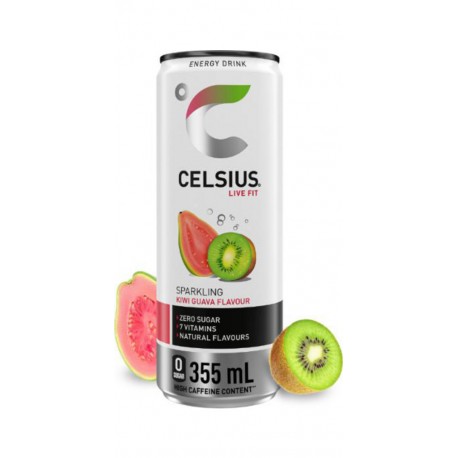 CELSIUS Boisson Énergisante Saveur Kiwi Goyave CELSIUS