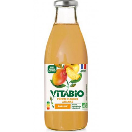 VITABIO Jus De Fruit Pomme Mangue Ananas Energie VITABIO