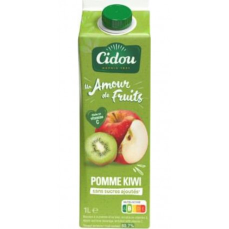 CIDOU Jus Pomme Kiwi Sans Sucres Ajoutés CIDOU