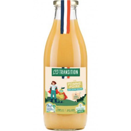 TRANSITION Jus de Pomme et Poire Pur Jus TRANSITION