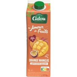 CIDOU Jus de Fruits d'Orange et Mangue Sans Sucres Ajoutés CIDOU