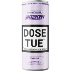 DOSE TUE Eau Vitaminée Speedberry Énergie Caféine Naturelle sans Sucre DOSE TUE
