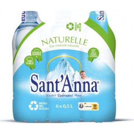 SANT'ANNA Eau Minérale Naturelle Plate SANT'ANNA