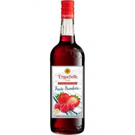 EYGUEBELLE Sirop Fraise Framboise au Sucre Français