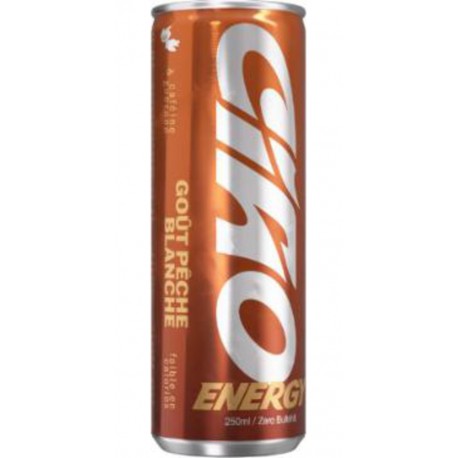 CIAO Boisson Énergisante Goût Pêche Blanche Energy