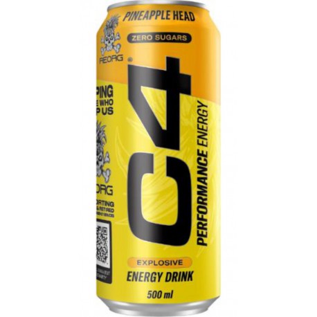C4 ENERGY Boisson Énergisante Pineapple Millions C4 ENERGY
