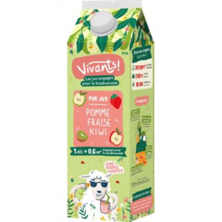 VIVANTS! Jus de Pomme Kiwi Fraise Pur Jus